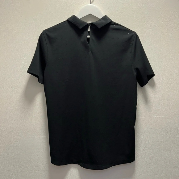 Nike Women’s Black Golf Polo Shirt with Peter Pam Collar - Picture 5 of 7
